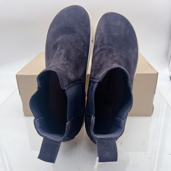 Birkenstock Bend Chelsea Men’s Boots Navy Blue Suede Leather Pull On EU 44 US 11 - Picture 12 of 13